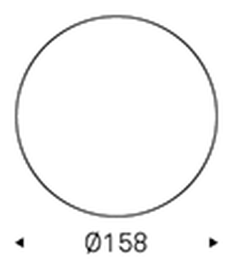 Atrium Keramik Round Dining Table by Cattelan Italia, size drawing 3