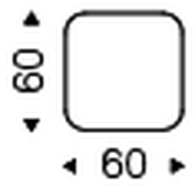 Benny Coffee Table by Cattelan Italia, size drawing 8
