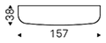 Atrium Keramik Console Table by Cattelan Italia, size drawing 3