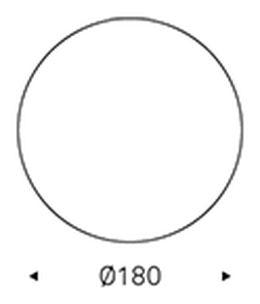 Giano Argile Dining Table by Cattelan Italia, size drawing 4