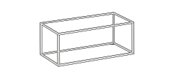 Unit Sideboard by Ditre Italia, size drawing: 100x40 metal base