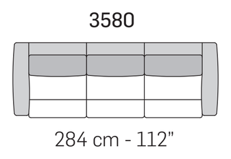 Bora Sofa by Nicoline, size drawing 2
