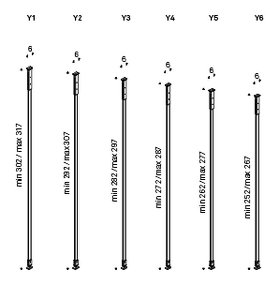 Airport Modular Bookcase by Cattelan Italia, size drawing 1