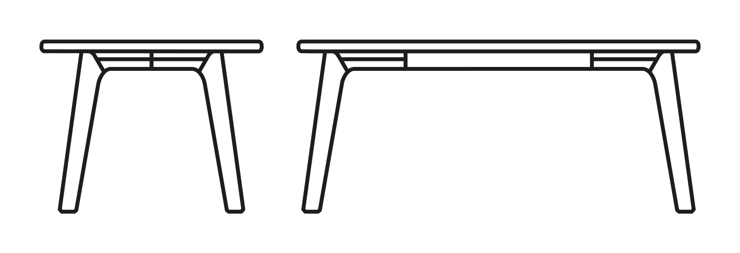 Pod Dining Table, Round by Connubia, size drawing
