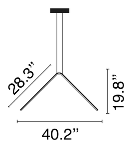 Arrangements Pendant Lamp by Flos, size drawing 1