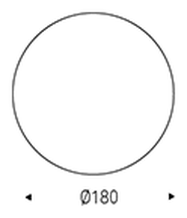 Atrium Wood Round Dining Table by Cattelan Italia, size drawing 4
