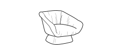 Hall Armchair by Ditre Italia, size drawing: Armchair