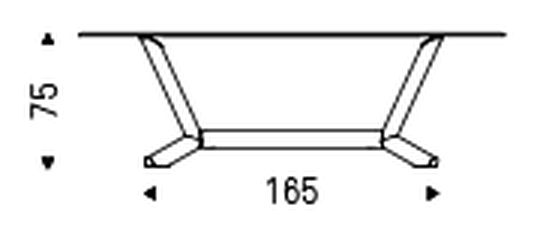 Planer Crystalart Dining Table by Cattelan Italia, size drawing 5