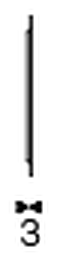 Moment Mirror Clock by Cattelan Italia, size drawing 3