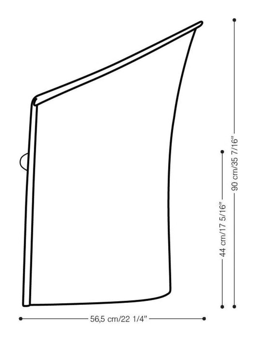Vignelli Chair, Limited Edition by Heller, size drawing 2
