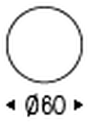 Ribot Keramik Bistrot Table by Cattelan Italia, size drawing 2