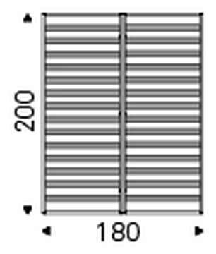 Dylan Double Bed by Cattelan Italia, size drawing 7