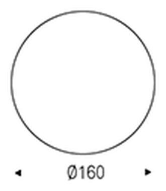Atrium Wood Round Dining Table by Cattelan Italia, size drawing 3