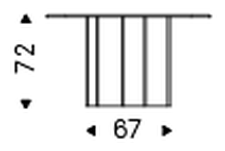 Nettuno Console Table by Cattelan Italia, size drawing 1