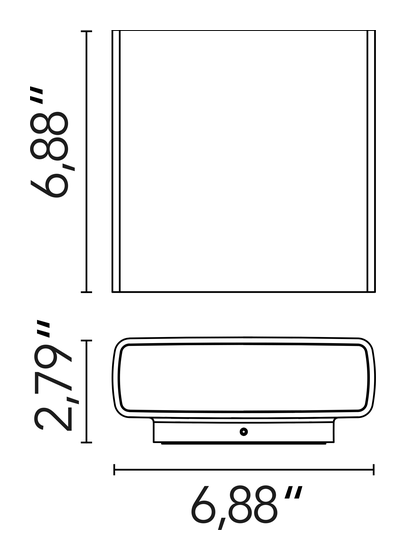 Climber 175 Wall Lamp by Flos, size drawing