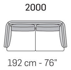 Astedio Sofa by Nicoline, size drawing 6