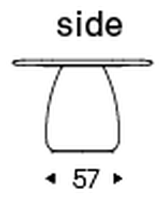 Botero Wood Dining Table by Cattelan Italia, size drawing 6