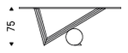 Valentino Console Table by Cattelan Italia, size drawing 1