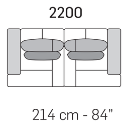 Sirio Sofa by Nicoline, size drawing 3
