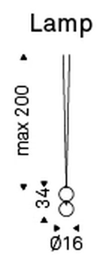 Apollo Pendant Lamp by Cattelan Italia, size drawing 5