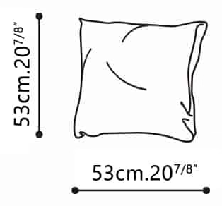 Leman Chair by Camerich, size drawing: C0855052