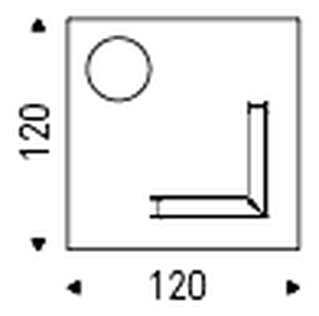 Levante Coffee Table by Cattelan Italia, size drawing 2