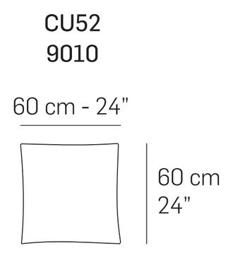 Cushion CU52-CU51-CU50 by Nicoline, size drawing 1