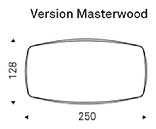 Napoleon Wood Dining Table by Cattelan Italia, size drawing 7