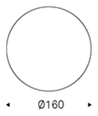 Rado Wood Round Dining Table by Cattelan Italia, size drawing 3