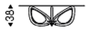 Helix Coffee Table by Cattelan Italia, size drawing 1