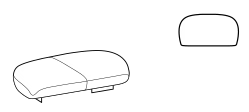 Papilo Sofa by Ditre Italia, size drawing: 2-seat large sofa base