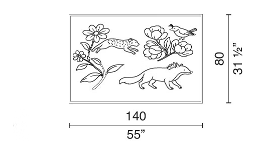 A-Punti Rug Collection by Cappellini, size drawing: CFC4