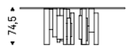 Skyline Keramik Dining Table by Cattelan Italia, size drawing 1