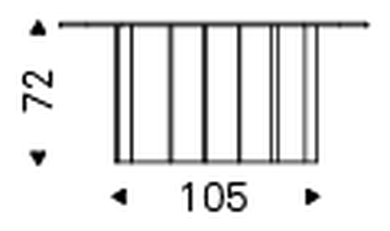 Nettuno Console Table by Cattelan Italia, size drawing 6