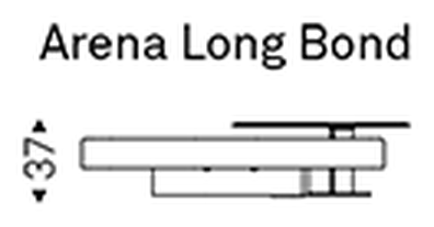 Arena Long Coffee Table by Cattelan Italia, size drawing 2