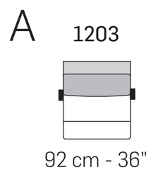 Bora Sofa by Nicoline, size drawing 7