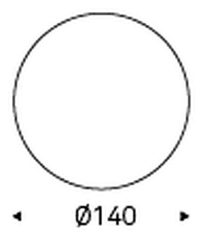 Soho Keramik Dining Table by Cattelan Italia, size drawing 2