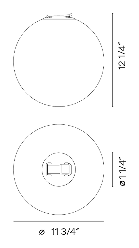 Plusminus Lighting System by Vibia, size drawing: Model 6235