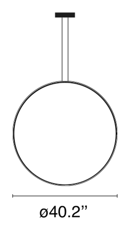 Arrangements Pendant Lamp by Flos, size drawing 5