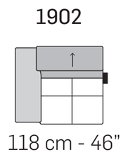 Tiziano Sofa by Nicoline, size drawing 7