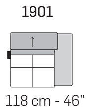 Tiziano Sofa by Nicoline, size drawing 8