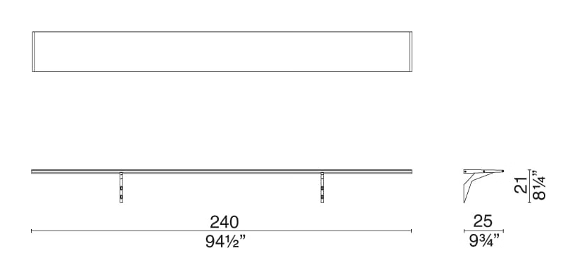 A.B.C. Bookcase by Cappellini, size drawing 7