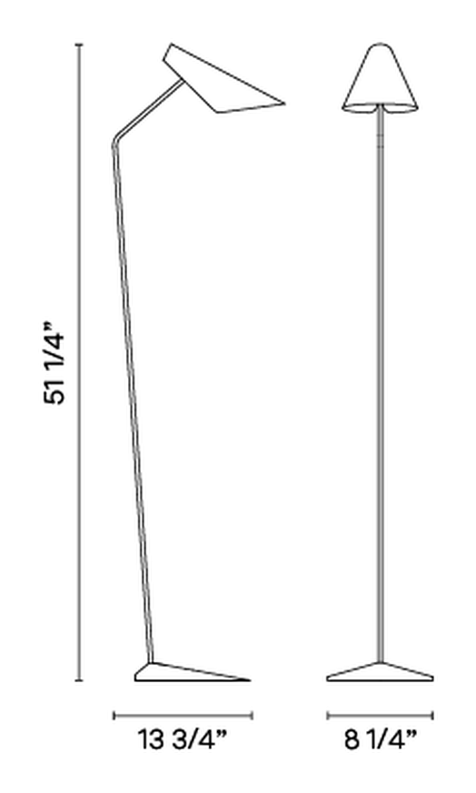 I.Cono Lighting Collection by Vibia, size drawing: Model 0712