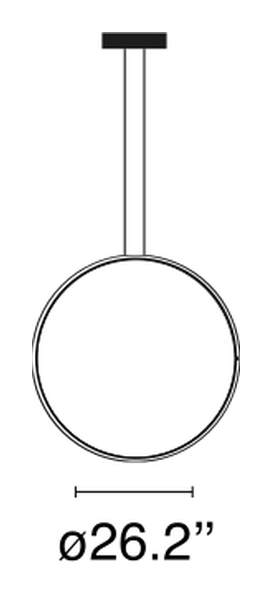 Arrangements Pendant Lamp by Flos, size drawing 6
