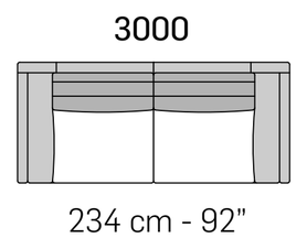 Cadorna Sofa by Nicoline, size drawing 5