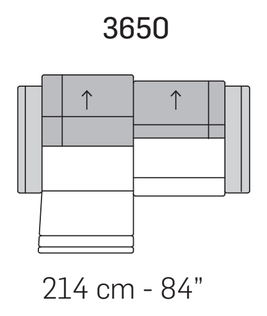 Pisa Sofa by Nicoline, size drawing 7