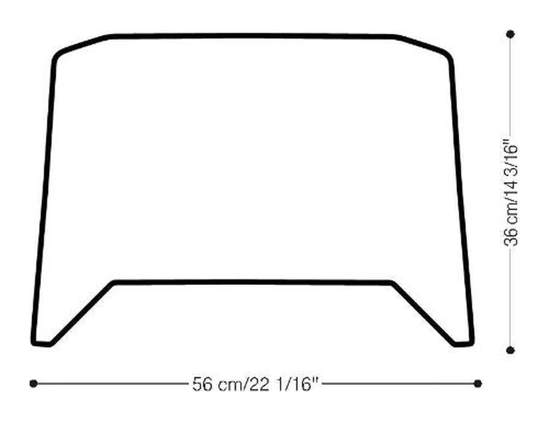 MB 5 Ottoman by Heller, size drawing 1