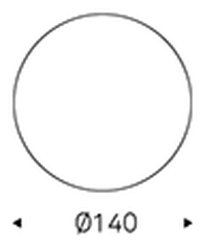 Rado Wood Round Dining Table by Cattelan Italia, size drawing 2