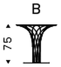 Nido Keramik Bistrot Table by Cattelan Italia, size drawing 1