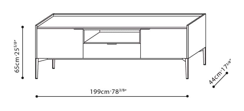 Matrix Cabinet (High Base) by Camerich, size drawing: C04H0803 + B40H0803 + B41H0803